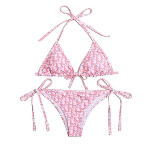 pink dior bathing suit|dior bathing suit bikini.